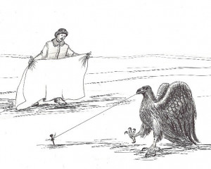 Жұтпа тұзақпен бүркіт ұстау