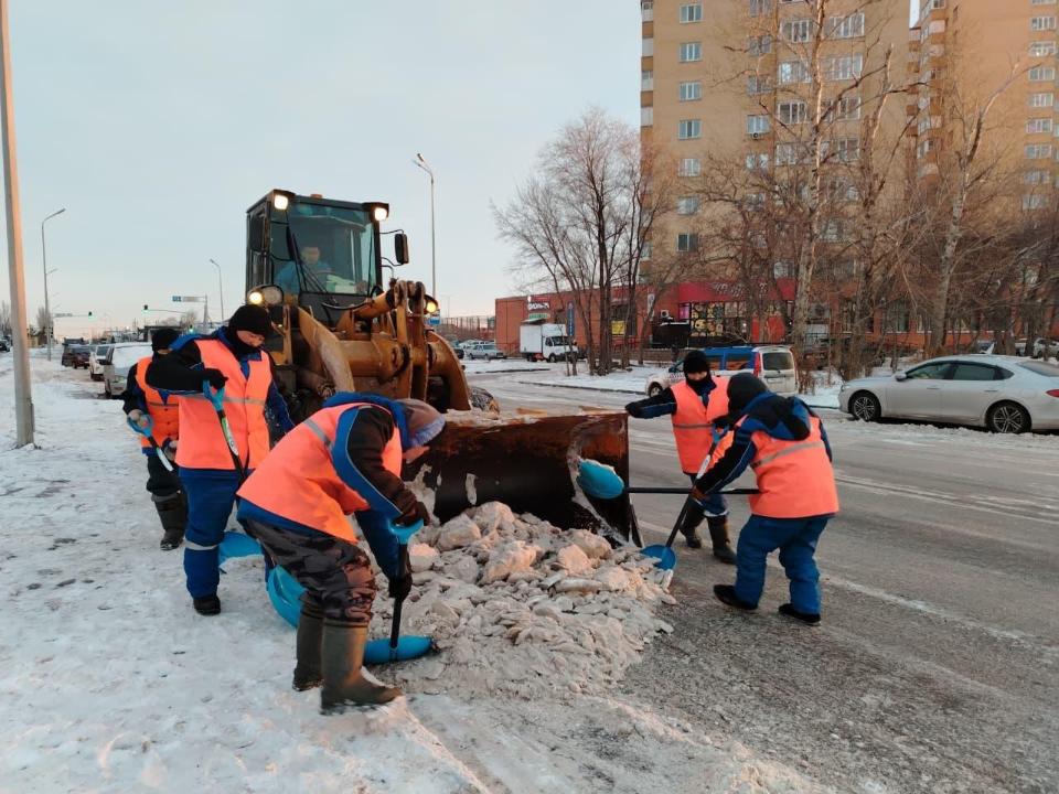 Қыс басталғалы Астанадан 2 млн текше метрден астам қар шығарылды