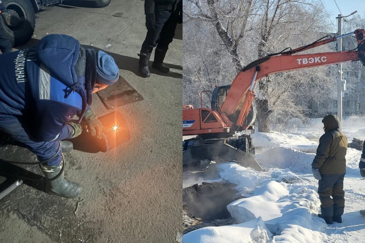 Өскемендіктер қақаған аязда сусыз қалды