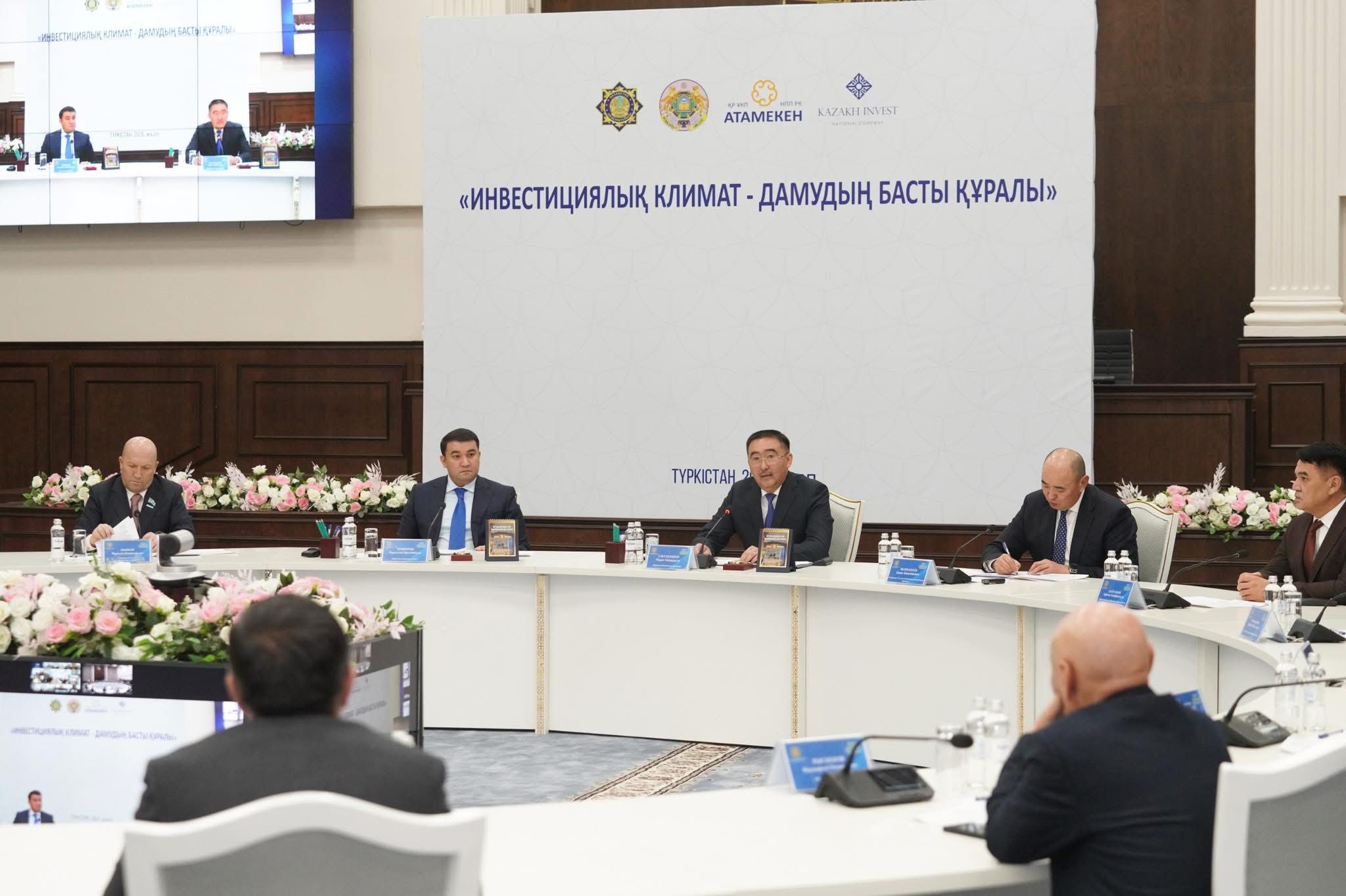 Түркістанда инвесторларға қатысты негізсіз тексерулер тоқтатылды