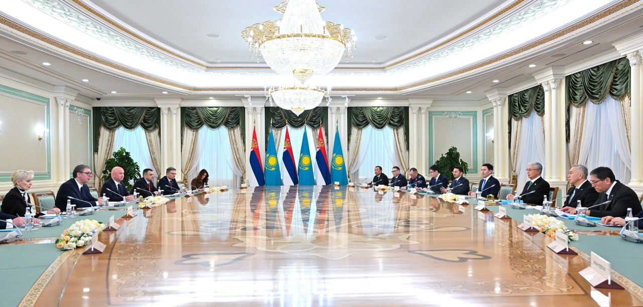 Қазақстан мен Сербия президенттері кеңейтілген құрамда келіссөз жүргізді
