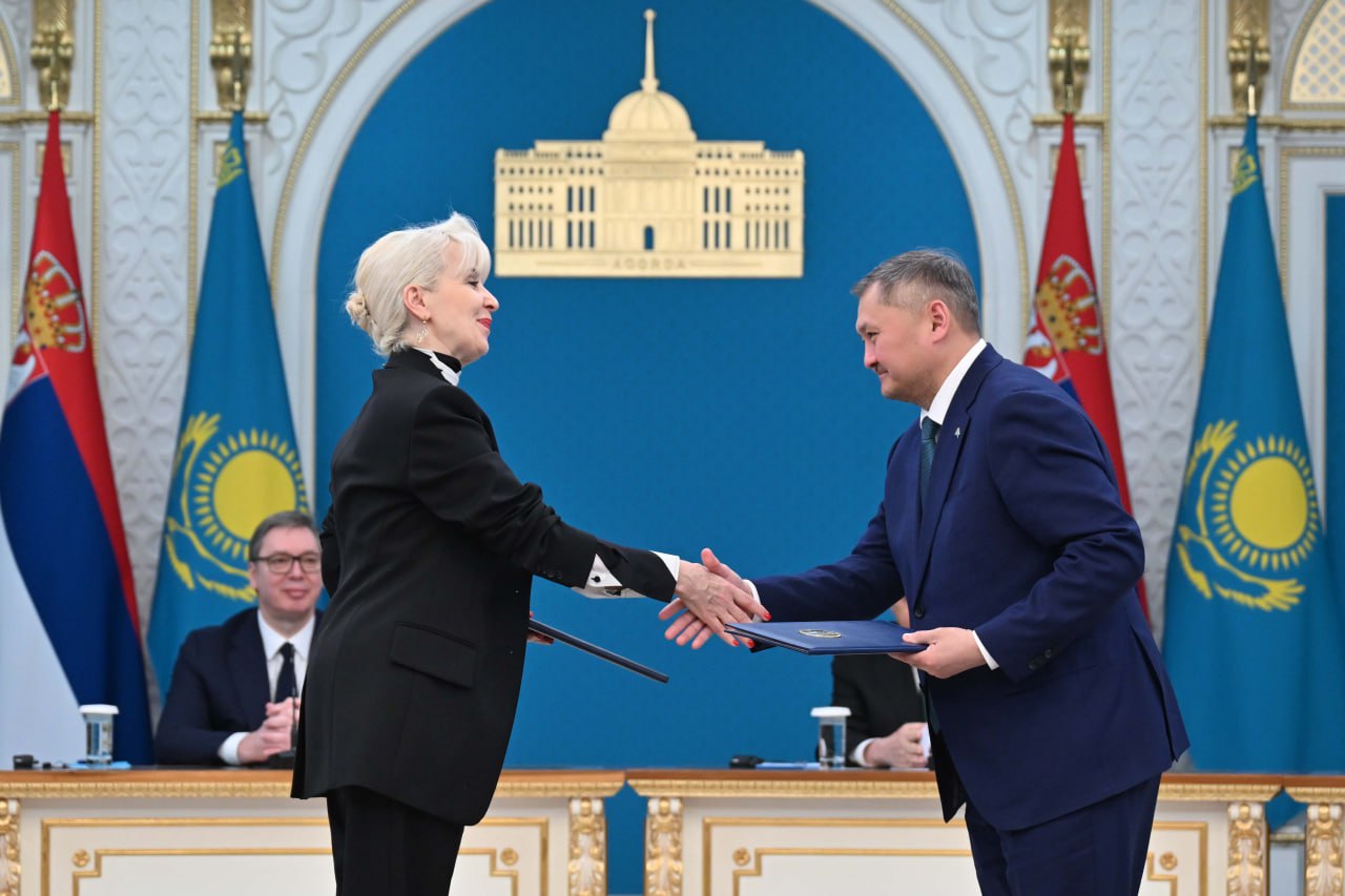 Қазақстан мен Сербия арасында 10 меморандумға қол қойылды