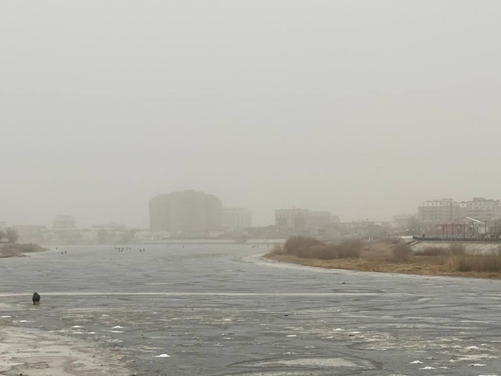 Атырау қаласын шаңды дауыл басып тұр