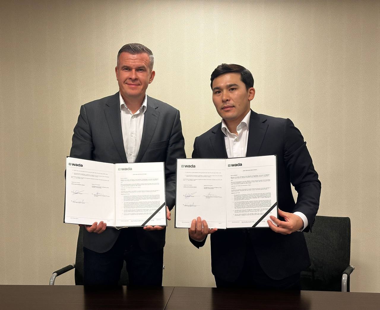 Спорт министрлігі мен Дүниежүзілік допингке қарсы агенттік меморандумға қол қойды