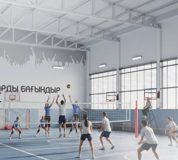 Атырауда дарынды балаларға арналған спорт мектебі салынып жатыр
