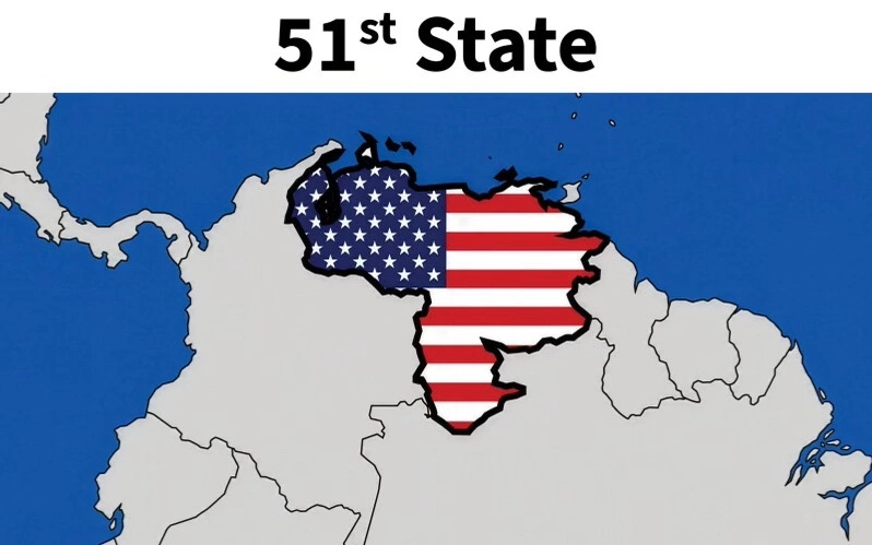 Трамп әлеуметтік желіде Венесуэланы АҚШ-тың 51-штаты ретінде көрсетті