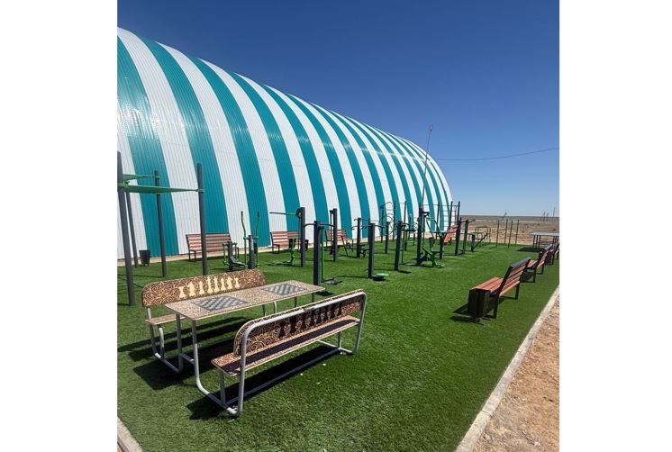 Ұлытауда жаңа спорттық воркаут алаңы ашылды
