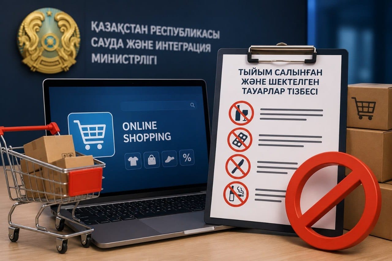 Сауда министрлігі онлайн сатуға тыйым салынған тауарлардың тізімін жариялады